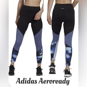 ADIDAS X ZOE SALDANA Feelbrilliant Aeroready Leggings Black Orbit Violet Medium